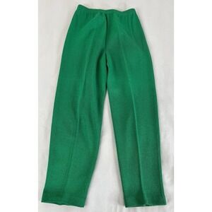 Steve Fabrikant Vintage Green  Knit Wool Pants Green  Size Large‎ Made USA Y2K